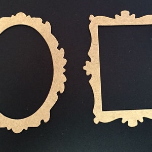 Tim Holtz Die Cuts * Decor Frames * Ten Sets * Two Styles * Twenty Frames * Chipboard or Black Cardstock * So many creative uses!