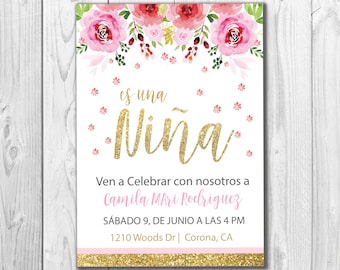 spanish invitation etsy