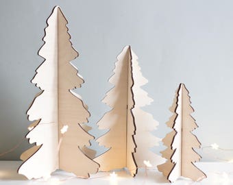 Wooden Peace Xmas Tree Decoration Baubles SET OF 5 6 Scandi Natural 1st CLASS