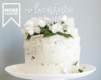 L'aventure vous attend pour une baby shower en blanc - Baby Shower, décoration de gâteau Royaume-Uni, décoration de gâteau d'anniversaire, décoration de shower de bébé, accessoire de gâteau