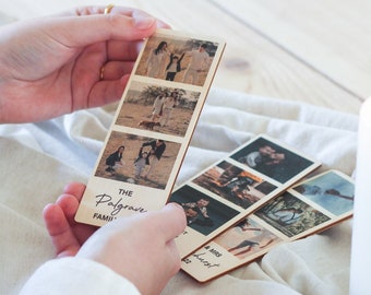 Photo Strip with Magnet, Photo Magnet Custom, Personalised Photo Magnets, Photo Gifts, Photo Prints, Photo Printed on Wood