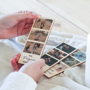 Photo Strip with Magnet, Photo Magnet Custom, Personalised Photo Magnets, Photo Gifts, Photo Prints, Photo Printed on Wood