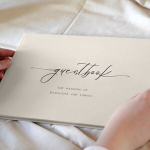 Minimal Guestbook for Wedding, Personalised Wedding Guest Book, Printed Guestbook, Simple Wedding Guestbook, Custom Album