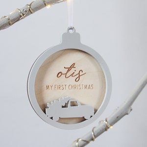 My First Christmas, Custom Ornament, Christmas Ornament, First Christmas, Newlywed Ornament, Couple Xmas Ornaments, Gift for Girlfriend image 2