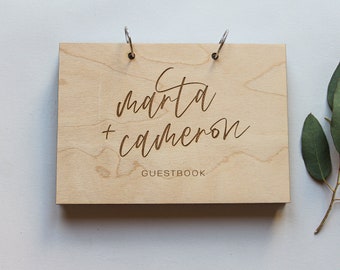 Simple Guestbook, Photo Guestbook, Minimal Guestbook, Wedding Guest Book, Custom Guestbook, Wooden Guestbook, Simple Guestbook