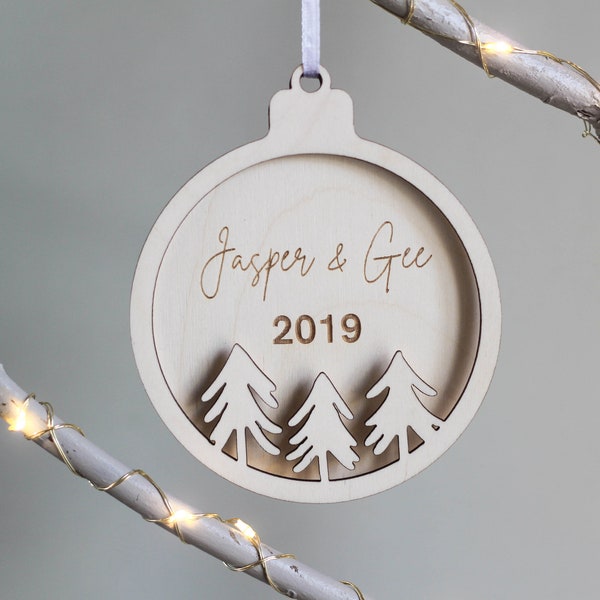 Our First Christmas, Custom Ornament, Christmas Ornament, First Christmas, Newlywed Ornament, Couple Xmas Ornaments, Gift for Girlfriend