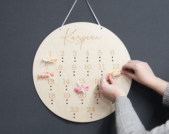 DIY-Adventskalender, Adventskalender, Adventskalender aus Holz, Adventskalender aus Holz, Personalisierter Kalender, Adventskalender aus Holz, Weihnachtsdekor aus Holz,