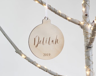 Personalisierte Ornament, mein erstes Weihnachten, erste Weihnachtskugel, neues Baby Geschenk, personalisierte Ornament, personalisierte Kugel