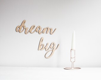 Dream Big Sign, Nursery Decor Nursery Wall Sign Baby Shower Gift Nursery Wall Art Wooden Wall Sign Wooden Decor Home Decor Wall Decor Kids