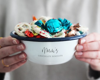 Gepersonaliseerde snackkom voor mama, cadeau voor mama, cadeau voor Moederdag, gegraveerde kom, gepersonaliseerd Moederdagcadeau, cadeau voor mama