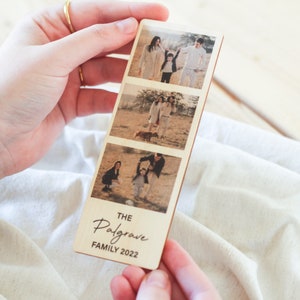 Photo Strip with Magnet, Photo Magnet Custom, Personalised Photo Magnets, Photo Gifts, Photo Prints, Photo Printed on Wood image 4