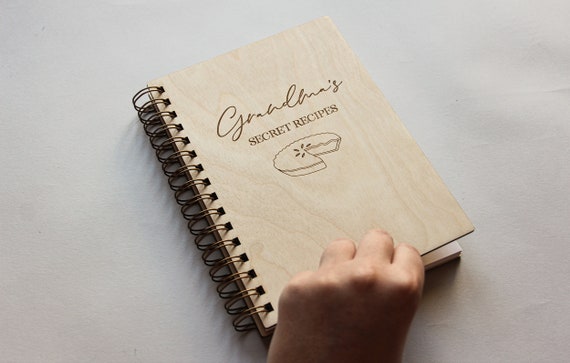 Livre de recettes à écrire dans vos propres recettes, carnet de recettes  personnel, reliure à spirale amovible, 21,6 x 27,9 cm, couverture rigide
