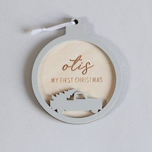 My First Christmas, Custom Ornament, Christmas Ornament, First Christmas, Newlywed Ornament, Couple Xmas Ornaments, Gift for Girlfriend image 4