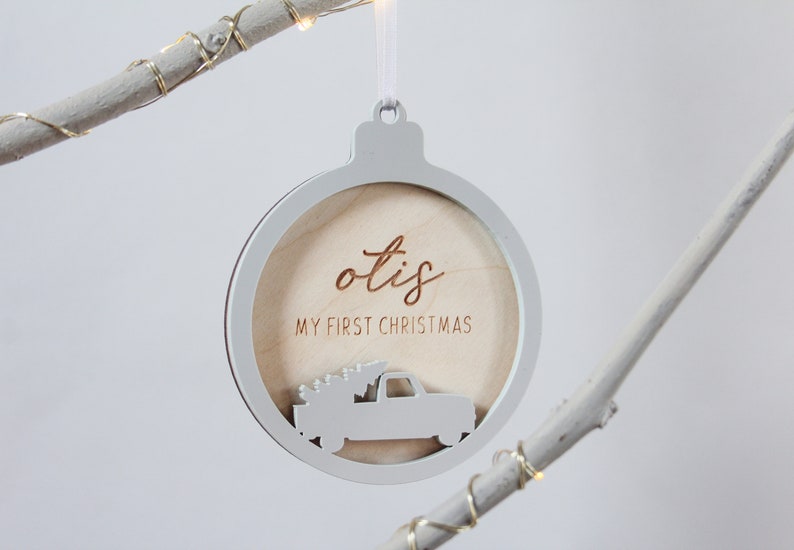 My First Christmas, Custom Ornament, Christmas Ornament, First Christmas, Newlywed Ornament, Couple Xmas Ornaments, Gift for Girlfriend image 2