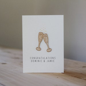 Personalised Engagement Card Celebration Card Wooden Card image 4