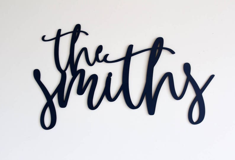 Last Name Sign Last Name Wall Art Family Name Sign Last Etsy