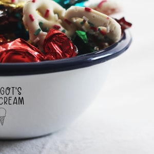 Personalised ice cream bowl, custom name bowl, movie night bowl, date night gift, gift for niece, granddaughter gift, custom ice cream bowl zdjęcie 3