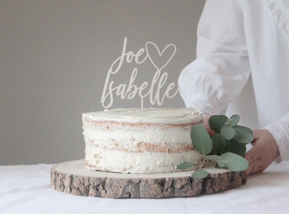 Gold Love Wedding Cake Topper