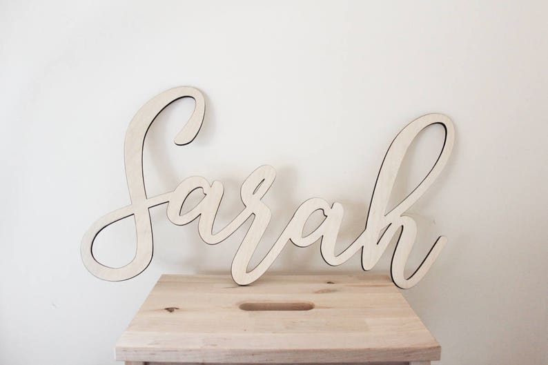 Nursery Name Sign Nursery Wall Art Nursery Decor Baby Shower Etsy