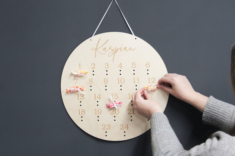 DIY Advent Calendar Advent Calendar Wooden Advent Calendar Etsy