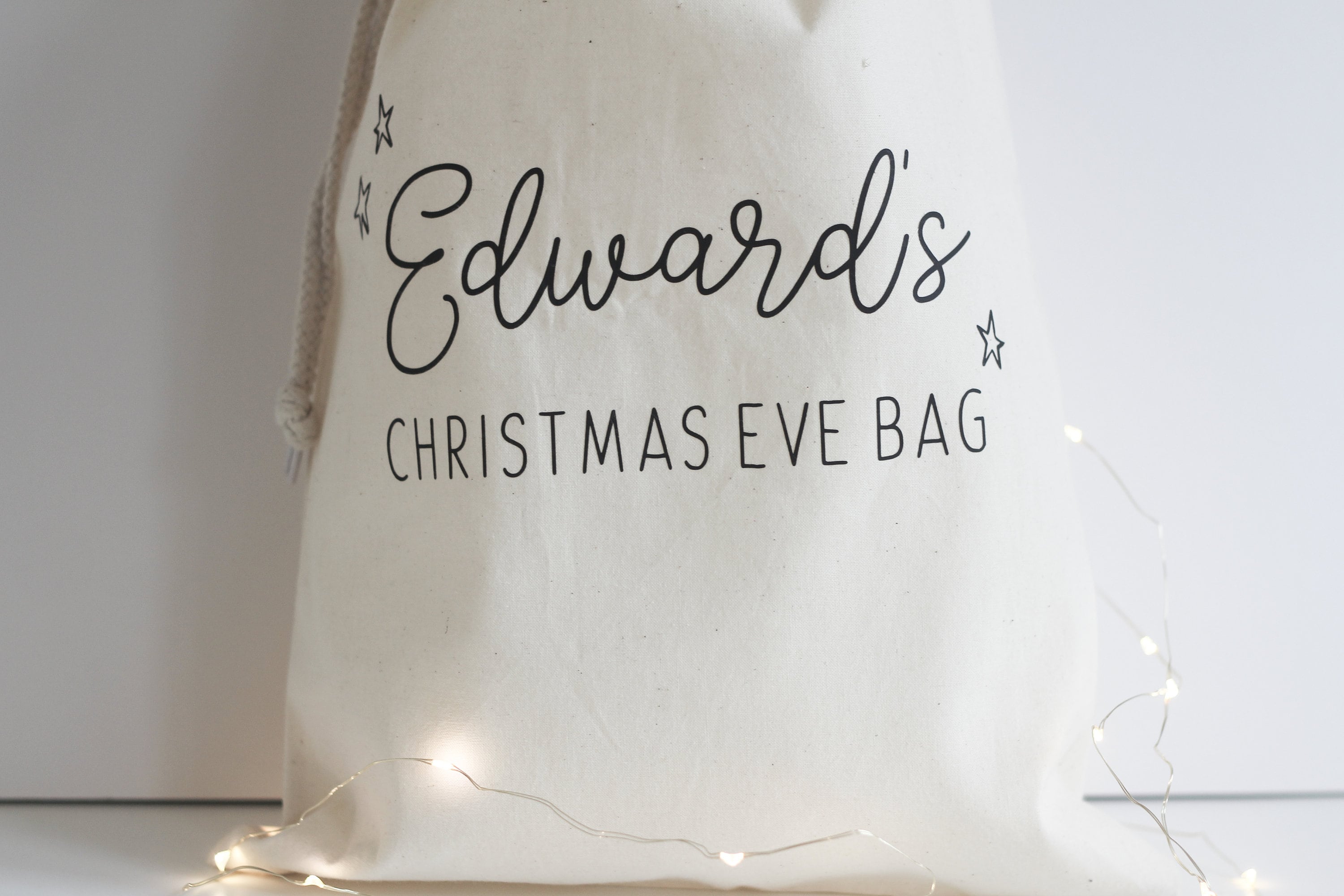 Christmas Eve Bag Custom Santa Sack Christmas Eve Gift Etsy