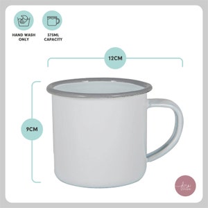 Personalised coffee mug, custom mug, gift for Daddy, engraved mug, personalised enamel mug, gift for Dad, coffee lover gift, image 7