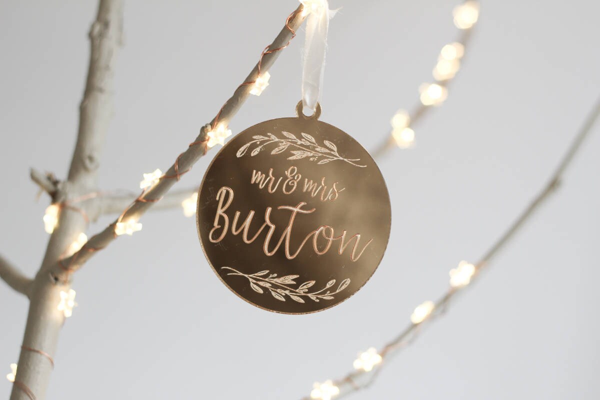 Notre Premier Noël, Cadeau Personnalisé, Cadeaux Personnalisés, Ornement de Fiançailles, Pour Couple