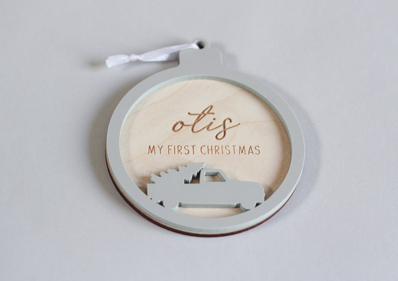 My First Christmas, Custom Ornament, Christmas Ornament, First Christmas, Newlywed Ornament, Couple Xmas Ornaments, Gift for Girlfriend image 5