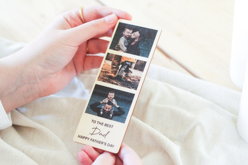 Photo Strip with Magnet, Photo Magnet Custom, Personalised Photo Magnets, Photo Gifts, Photo Prints, Photo Printed on Wood image 3