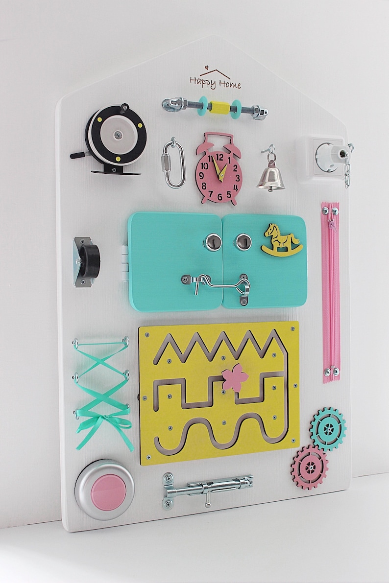 Toddler Activity Board Latches Game Board Baby Learning Toys Etsy