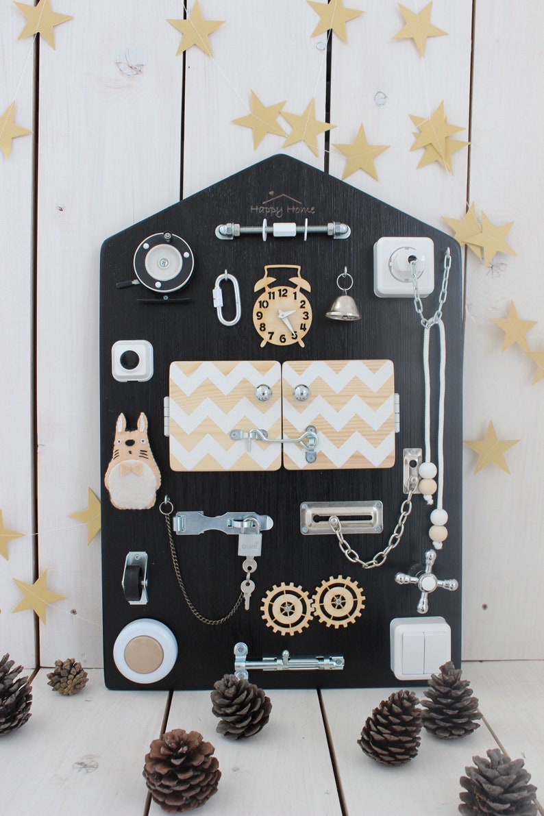 Busy Board for 2 Year Old Sensory for Baby Montessori Etsy