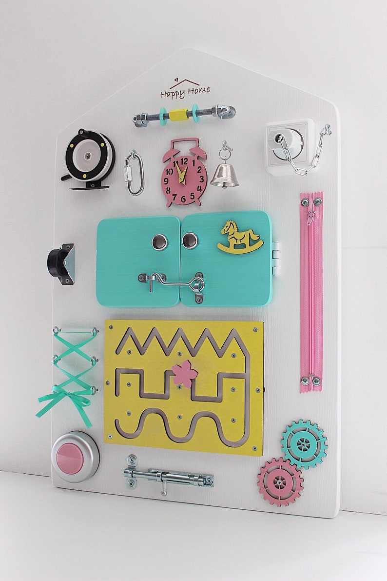 Toddler Activity Board Latches Game Board Baby Learning Toys Etsy