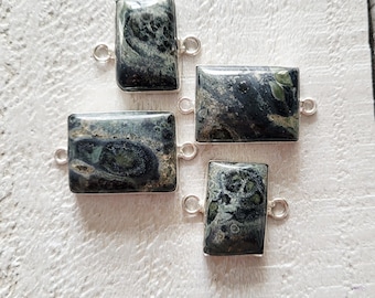 Bertrandite Connectors Pendants 925 Silver Plated Choose - BOHOSEASON