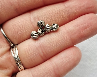 Tibetan Silver Beads 10x Pumpkin Shaped Jewellery Making Crafts Findings - BOHOSEASON