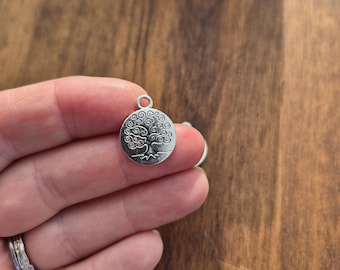 2pk Tree of Life Silver Charm Pendant Jewellery Making Findings - BOHOSEASON
