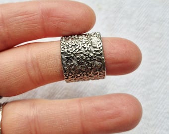 Lg Tibetan Silver Ring Bead Jewellery Making Crafts Findings - BOHOSEASON