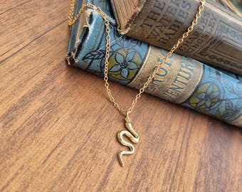 Snake Pendant Necklace 18k Gold Plated - BOHOSEASON