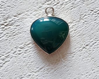 Jade Gemstone Pendant Green Jewellery Findings - BOHOSEASON