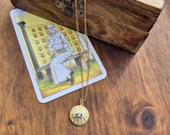Evil Eye Pendant 18k Gold Plated Necklace Chain - BOHOSEASON