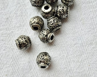 Tibetan Silver Style Acrylic Beads Lantern Shape Jewellery Making Crafts Findings - BOHOSEASON