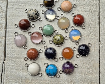 Gemstone Connectors Stainless Steel  Jewellery Making Findings Non Tarnish Choose - BOHOSEASON