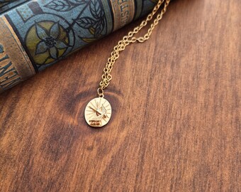Bird Pendant 18k Gold Plated Necklace Chain *slight fault* - BOHOSEASON