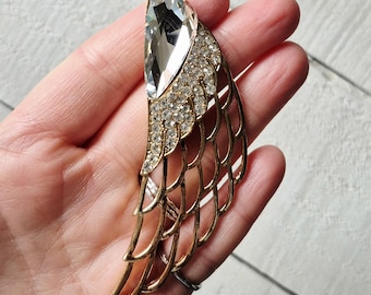 Jewelled Angel Wing Pendant Jewellery Findings - Bohoseason