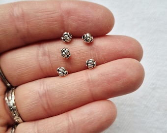 Tibetan Silver Beads Small Lantern Shaped Jewellery Making Crafts Findings - BOHOSEASON