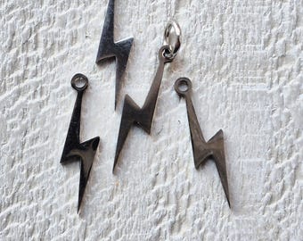 Lightning Charm Stainless Steel Silver Jewellery Findings - Bohoseason