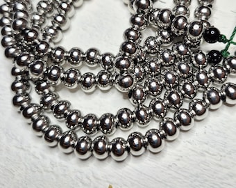 8mm Stainless Steel Beads Silver 16" Strand Non Tarnish Jewellery Making Crafts Findings - BOHOSEASON