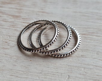 925 Silver Stacking Ring Boho Jewellery - BOHOSEASON