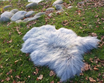 Real Sheepskin Rug New House Gift Grey SHEEPSKIN Seat Cover Home Office Comfort Real Wool Blanket GENUINE Sheepskin Carpet Housewarming Gift