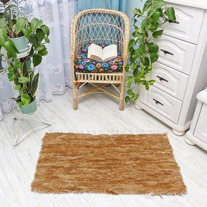 Natural Sheepskin Sidewalk, Cottage Home Decor Woven Sheepskin Rug, Real Woven Sheepskin Fur Bedroom Rug, Christmas Gift Sheepskin Throw Rug