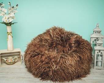 Sheepskin Bean Bag Etsy